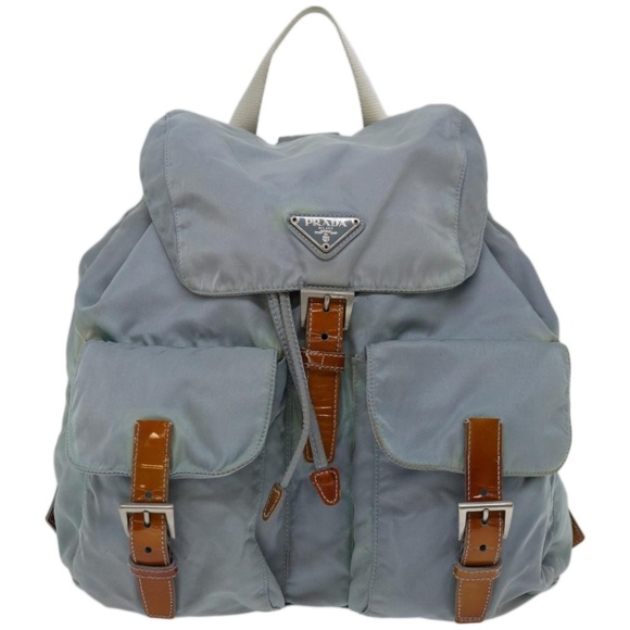 PRADA Backpack Nylon Light Blue Auth 65375 - Picture 13 of 16